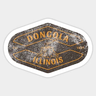 Dongola, IL - Wood (Distressed) Sticker